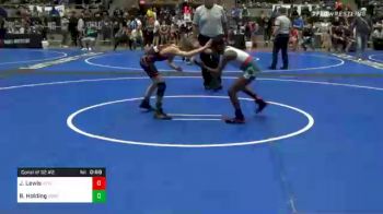 76 lbs Consolation - Jayshaun Lewis, New Mexico Wolfpack vs Brayton Holding, Nebraska Boyz