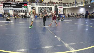 133 lbs R-32 - Braiden Weaver, Altoona vs Apollo Bellini, Ponaganset-RI