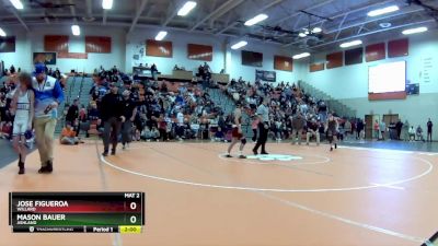 106 lbs Quarterfinal - Jose Figueroa, Willard vs Mason Bauer, Ashland