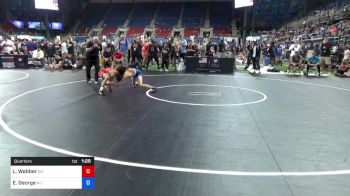 88 lbs Quarters - Loc Webber, Ohio vs Edward George, New Jersey