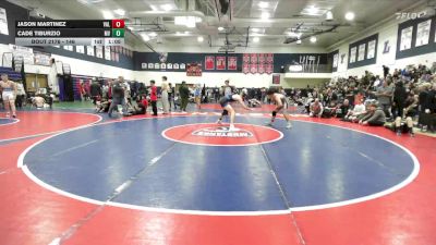 146 lbs Champ. Round 2 - Cade Tiburzio, Murrieta Valley vs Jason Martinez, Valencia