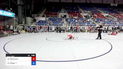 106 lbs Cons 32 #2 - Aidan McClure, IL vs Coleton Klipa, PA