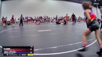 110 lbs Round 3 (8 Team) - Kirra Mitchell, Missouri Outlaws vs Pj Kerr, Takedown Elite