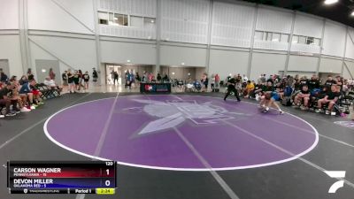 120 lbs Placement Matches (8 Team) - Carson Wagner, Pennsylvania vs Devon Miller, Oklahoma Red