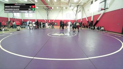 285 lbs Cons. Round 2 - Brandon Olacio, San Joaquin Delta vs Diego Velasquez, Victor Valley College