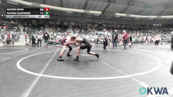 130 lbs Round Of 16 - Dayson Swan, IRONMEN Wrestling Club vs Kayden Cleavinger, F-5 Grappling