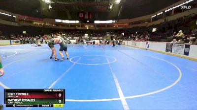 285 lbs Champ. Round 2 - Mathew Rosales, Yuma Catholic vs Colt Trimble, Show Low