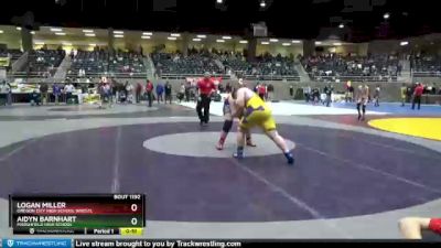 285 lbs Cons. Semi - Logan Miller, Oregon City High School Wrestl vs Aidyn Barnhart, Marshfield High School