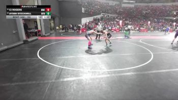 190 lbs Cons. Round 2 - Ayden Stockwell, Waupun Youth Wrestling vs Cj Rogers, Muskego Wrestling Club