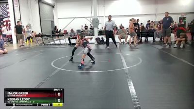 52 lbs Round 3 (6 Team) - Keegan Leddy, U2 Upstate Uprising 2.0 vs Major Greer, Quaker Nation