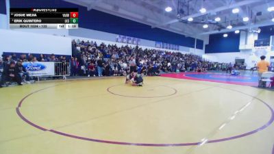 132 lbs Champ. Round 1 - Josue Mejia, Valley View vs Erik Quintero, Lakeside