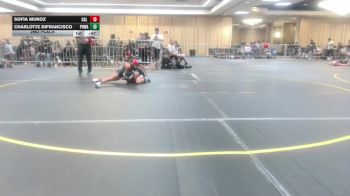 72 lbs 2nd Place - Sofia Munoz, Cal Grapplers vs Charlotte DiFrancisco, Poway Elite