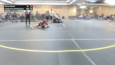 72 lbs 2nd Place - Sofia Munoz, Cal Grapplers vs Charlotte DiFrancisco, Poway Elite