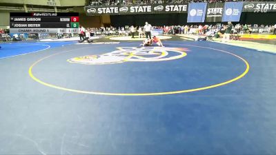 Boys 1B/2B 175 Champ. Round 1 - James Gibson, White Swan vs Josiah Beiter, Cle Elum