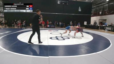 61 kg Cons. Sub-rd Of 32 - Andrew Austin, Chippewa Wrestling Club vs Riley Rowan, Blue Blood Wrestling Club