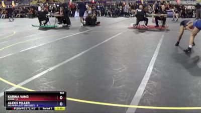 103 lbs Quarters & 1st Wb (16 Team) - Alexis Miller, Oklahoma City University vs Karina Vang, Doane