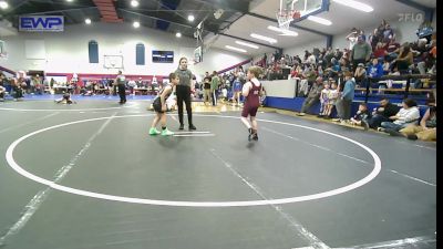 75 lbs Consi Of 4 - Gus Hess, IRONMEN Wrestling Club vs Harlow Williams, Vinita Kids Wrestling