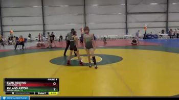 72 lbs Round 4 - Evan Restivo, Iowa Black vs Ryland Aston, Minion Green