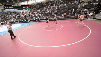 4A 130 lbs Cons. Round 2 - Lyla Speth, Mountain Crest vs Daniela Martinez, Stansbury