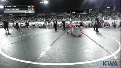 91 lbs 5th Place - Austyn Allen, Ponca City Wildcat Wrestling vs Primley Bunting, Team Worx Wrestling Club