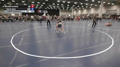 115 lbs Cons. Quarters - Melissa Acosta, Legacy Wrestling Center vs Violet Diaz, Big Game Wrestling Club