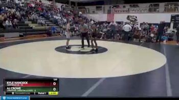 120 lbs Quarterfinals (8 Team) - Kyle Hancock, Commerce Hs vs AJ Crowe, Landmark Christian School