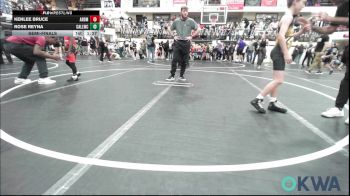 57-62 lbs Semifinal - Kenlee Bruce, ARDMORE TAKEDOWN CLUB vs Rose Reyna, Carl Albert