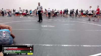 129 lbs Quarterfinal - Cole Wartinger, C2X vs Fernando Mulligan, Compound Wrestling