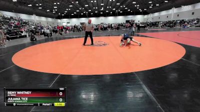 100 lbs Quarterfinal - Remy Whitney, El Reno vs Juliana Tice, North Kansas City