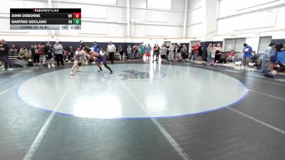 C-171 lbs Consi Of 16 #1 - John Osborne, WV vs Santino Goclano, OH
