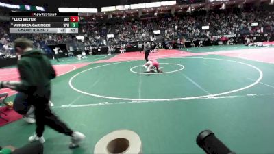 98 lbs Champ. Round 2 - Aundrea Garinger, WPW1 vs Luci Meyer, ARC3
