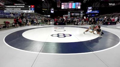 132 lbs Cons. Sub-quarters - Christopher Grossman, MT vs Timothy Koester, IA