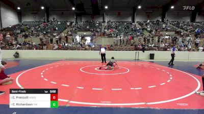 73 lbs Semifinal - Carter Prescott, Woodland Wrestling vs Charleigh Richardson, The Storm Wrestling Center