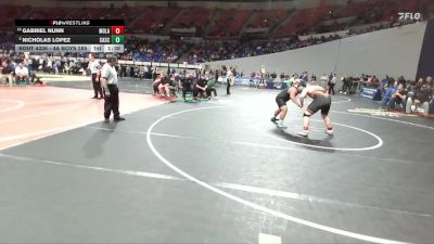 4A Boys 285 lbs Semifinal - Gabriel Nunn, Molalla Boys vs Nicholas Lopez, Cascade Boys