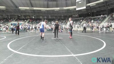 110 lbs Quarterfinal - Griffin Elswick, Collinsville Cardinal Youth Wrestling vs Beckham Leniger, Choctaw Ironman Youth Wrestling
