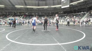 110 lbs Quarterfinal - Griffin Elswick, Collinsville Cardinal Youth Wrestling vs Beckham Leniger, Choctaw Ironman Youth Wrestling