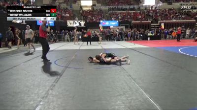 74 lbs 5th Place Match - Brayden Harris, Miles City vs Brent Williams, Ennis Wrestling Club