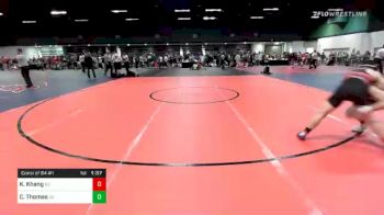 152 lbs Consolation - Kalvin Khang, NC vs Creed Thomas, GA