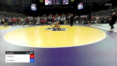 150 lbs Cons 16 #2 - Bas Diaz, IA vs Declan Koch, WI