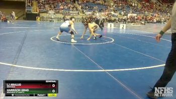 160 lbs Semifinal - LJ Araujo, Bismarck vs Harrison Grad, Bismarck St Mary`s