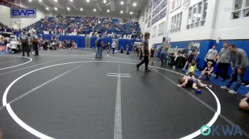 46 lbs Final - Garrett Doyle, Cowboy Wrestling vs Nash Leisinger, Choctaw Ironman Youth Wrestling