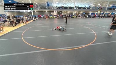 75 lbs Cons. Round 3 - Drew Becker, Unattached vs Xavier Ruffin, Ruffin Trained