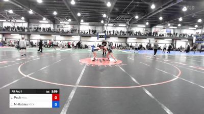 128-RED lbs Rr Rnd 1 - Leah Peck, Midlakes vs Jisselle Menjivar-Robles, Rocky Point