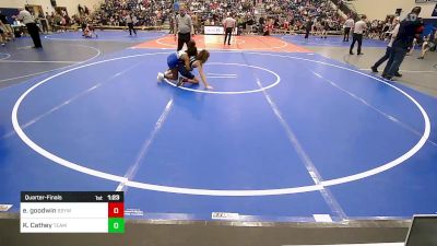 102-110 lbs Quarterfinal - Emmalya Goodwin, Southside Youth Wrestling vs KiMorah Cathey, Team Tulsa Wrestling Club