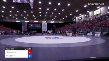 97 kg Round Of 16 - Timothy Dudley, Sunkist Kids Wrestling Club vs Jordan Karst, North Las Vegas Wrestling Club