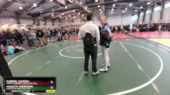 55 lbs Quarterfinal - Madilyn Anderson, Texas Elite Wrestling Club vs Gabriel Zamora, Liberty Warriors Wrestling Club