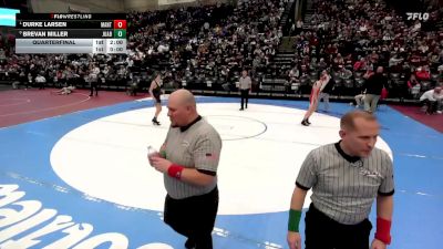 3A 120 lbs Quarterfinal - Durke Larsen, Manti vs Brevan Miller, Juab