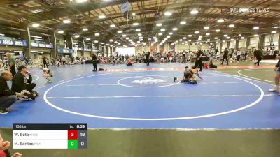 100 lbs Round Of 16 - William Soto, Mat Assassins vs Mike Santos, PA Alliance Blue