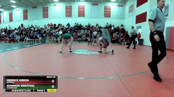 120 lbs Quarterfinal - Shannon Wertman, Cloverleaf vs Merrick Gibson, Rittman