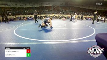 92 lbs Semifinal - Drew Brinkmeier, Liberty Warrior Wrestling Club vs Shawn Coffel, NB Elite